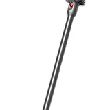 ダイソン V12 Detect Slim Absolute 本体。ゴールドのサイクロンチャンバーと、レーザー検知機能付きクリーナーヘッド