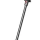 ダイソン V12 Detect Slim Absolute 本体。ゴールドのサイクロンチャンバーと、レーザー検知機能付きクリーナーヘッド